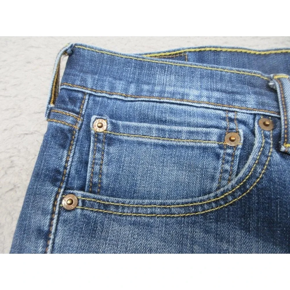 Levis 527 Bootcut Jeans Mens 34x30 Blue Medium Wash Slim Stretch Denim Casual